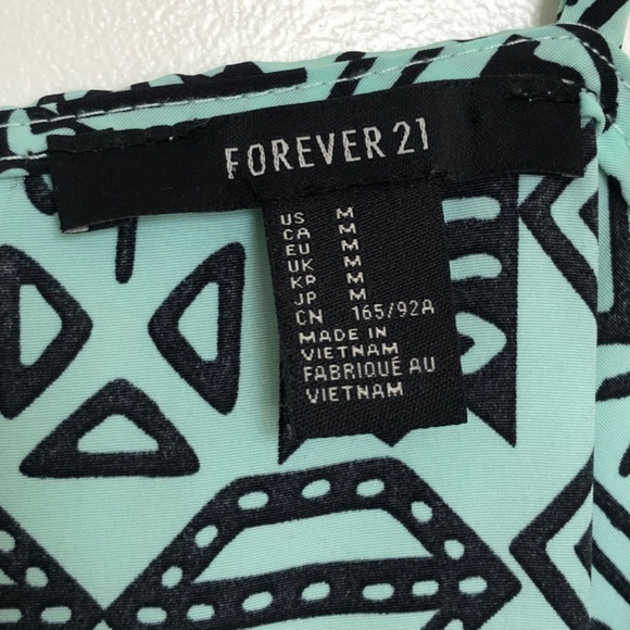 Forever 21 Tribal print mint green dress - Picture 3 of 3